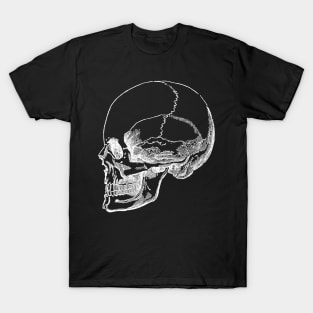 Side Skull - Stay Dead - white T-Shirt